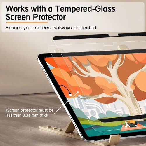 Reusable Film For iPad Pro 2024 Paper-Feel Magnetic Screen Protector Detachable - Picture 5 of 14