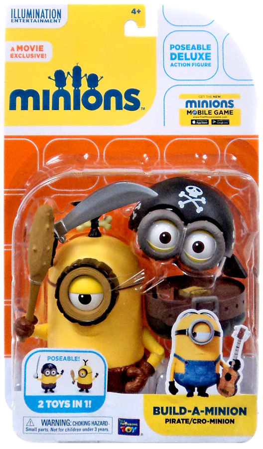 Minions Build A Minion Pirate Cro-Minion Deluxe Movie Figure