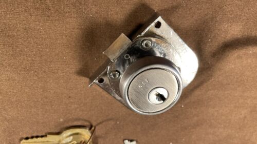 National IC Core Drawer Lock Interchangeable Core Desk Lock w/ 4 cores Diebold - Picture 2 of 16