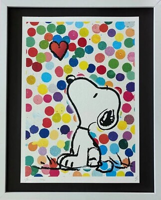 Death NYC Framed Pop Art Graffiti Snoopy Signed with Certificate