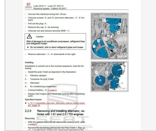 Manuale officina,English language, Workshop manual, Seat LEON e LEON S - Foto 3 di 3