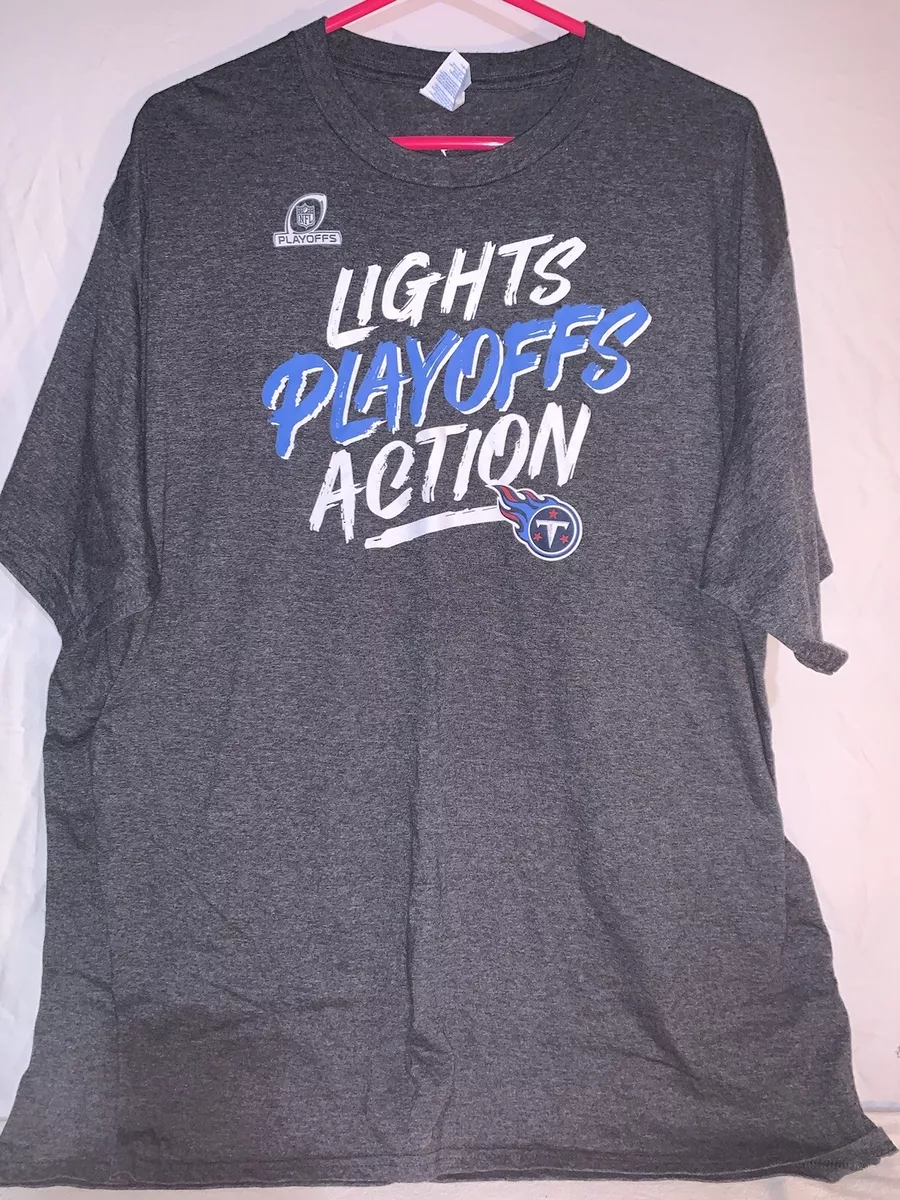 Tennessee Titans Fanatics “Lights, Playoffs, Action” T-Shirt. Size 2XL.  $20..OBO