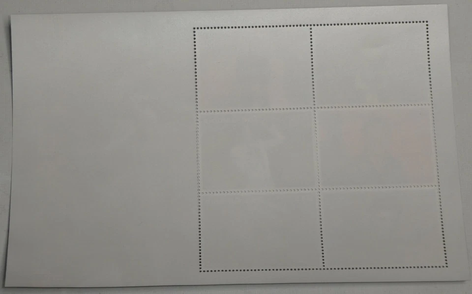 Сувенирный лист марок Элвис Пресли Гамбия D15 6 марок 2007 30-я годовщина - Изображение 4 из 4