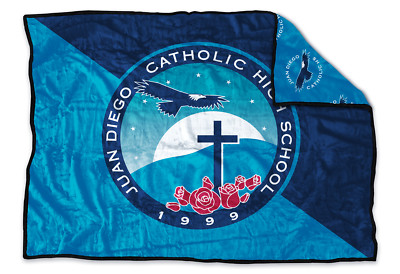 Custom Fundraiser Blanket for Juan Diego Eagles 60''x80''   Approx.450 GSM 4.4 lbs