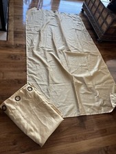 Long set of sheer gold drapes Estes brand 90 X 54 set of 2 