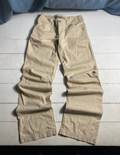 y2k Nike ACG Logo Beige Womens Relaxed Flare Tactical 28 Size Pants Gorpcore