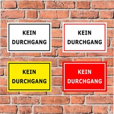 Schild -Kein Durchgang Privat Grundst&uuml;ck Weg Einfahrt verboten - in 4 Gr&ouml;&szlig;en