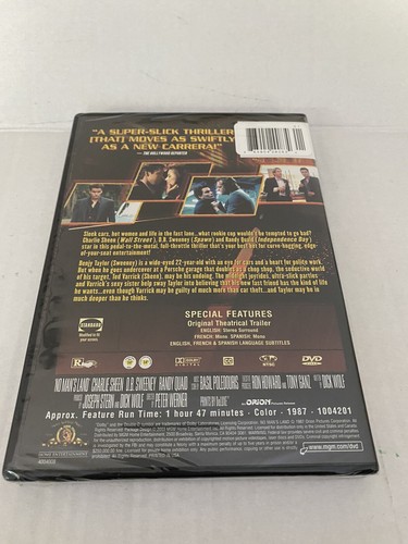 No Man’s Land (DVD 1987), Brand New, Charlie Sheen, Randy Quaid, D.B. Sweeney - Picture 2 of 4