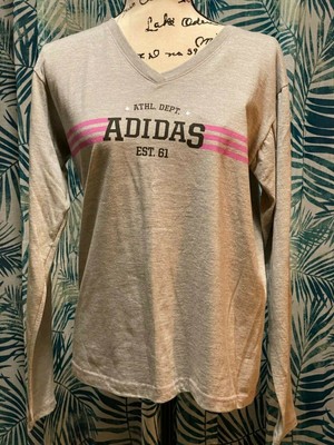 adidas pink long sleeve t shirt