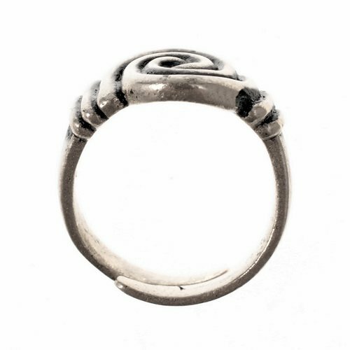 Anillo para dedos ""nudos"" anillo vikingo celta réplica histórica bronce/plateado - Imagen 2 de 4