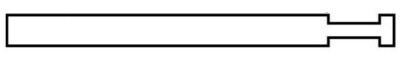 Steel City E233-1/2-10, 1/2'' Rod, Steel, Anchor Clip for Beam Clamp, 1pc