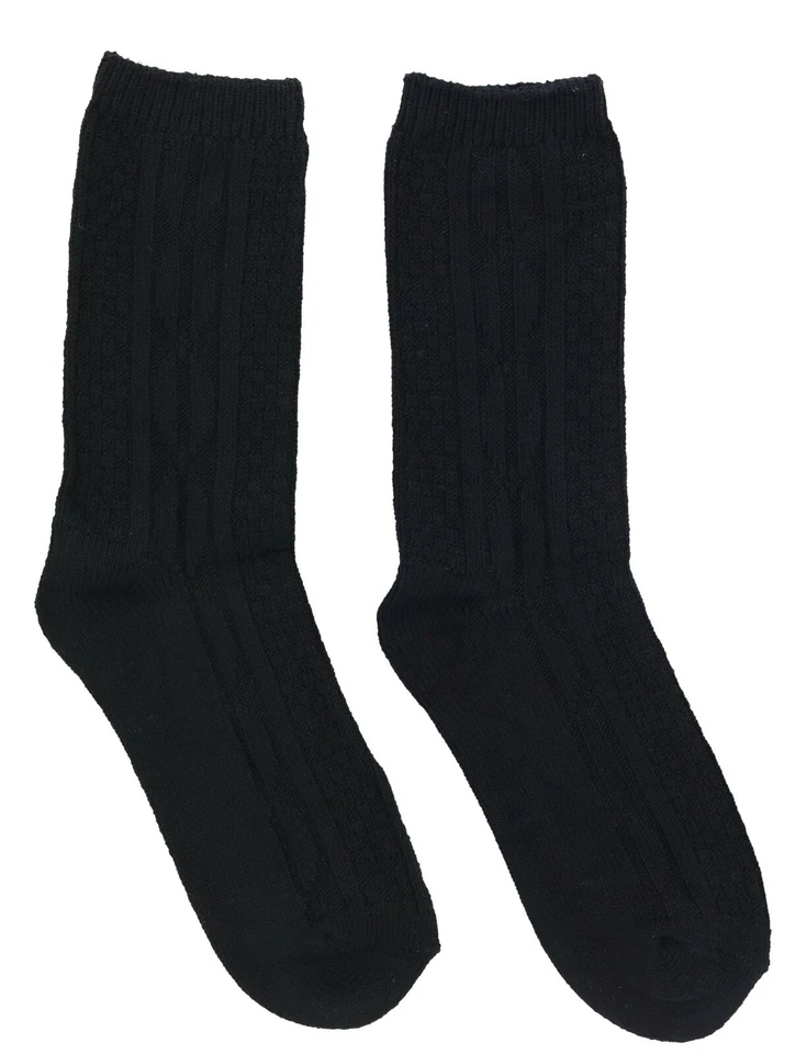 Calcetines K. Bell para mujer clásicos tejidos con cable deliciosos suaves talla 9-11 colores lisos Foto 3 de 4