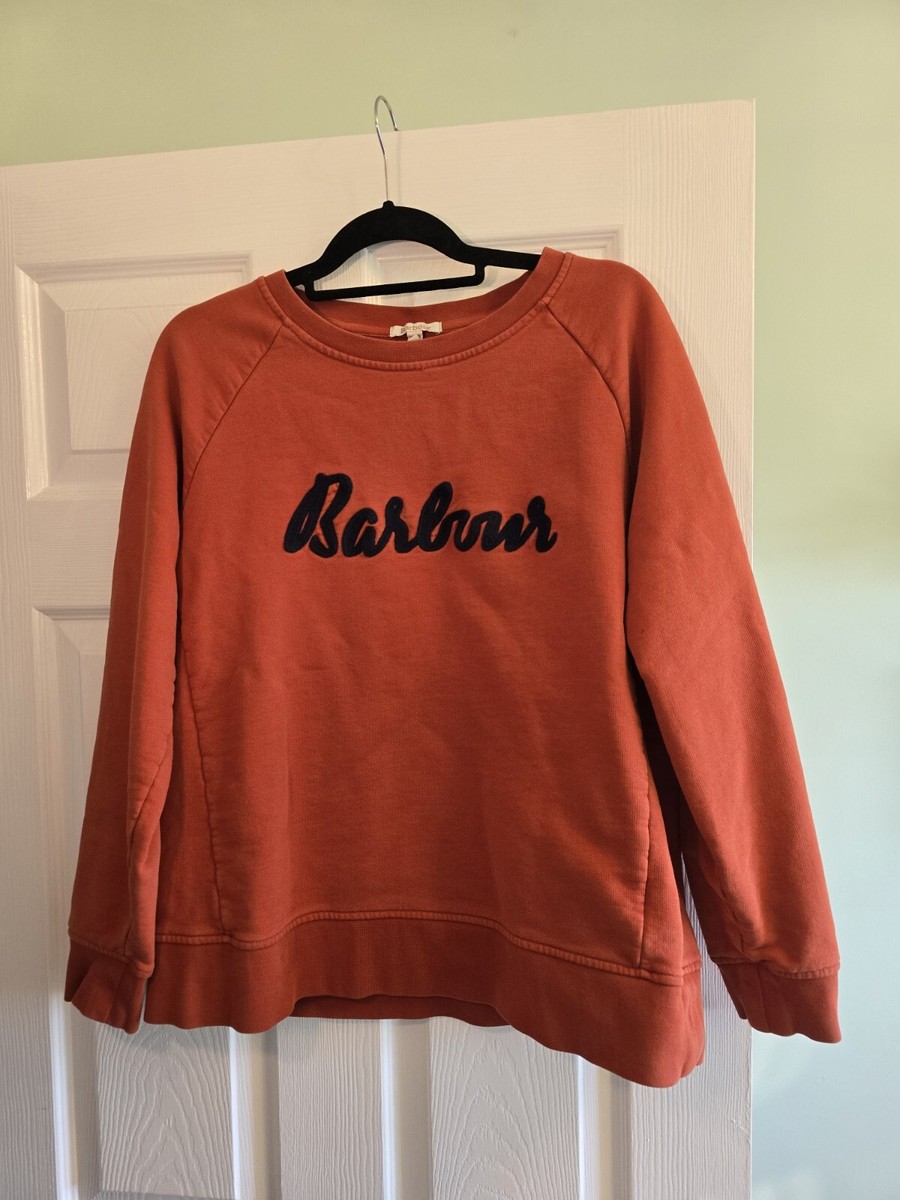 Barbour Ladies Barbour T Shirt Orange Barbour Orange Jumper UK