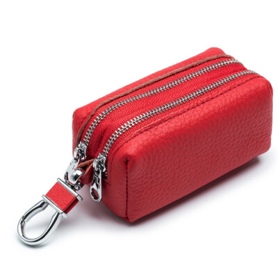 Man Women Leather Coin Wallet Multi-function Key Bag Wallet Large Capacity Purse