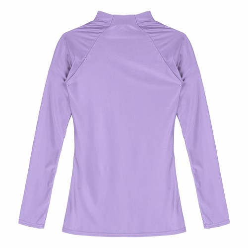 Women Long Sleeves T-Shirt Glossy Leotards Seamless Yoga Top Fitness Workout AU - Picture 38 of 86