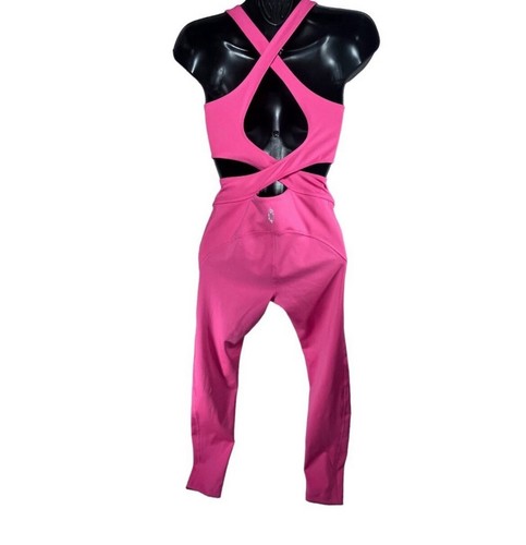 FP Movement Bodysuit Back It Up One Piece Sleeveless Hot Barbie Pink Sporty Y2K - Picture 8 of 12