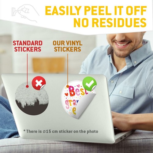 2 x Vinyl Stickers 20cm - Best Grandma Ever Flowery Flowers #44272 - 第 4/8 張圖片
