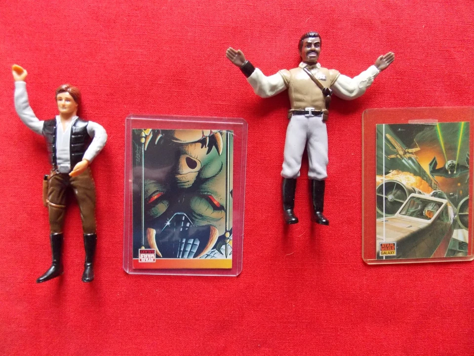 Figuras de metal fundido a presión con tarjetas coleccionables Star Wars Bend Ems & Action Masters Foto 2 de 4