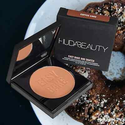 Huda Beauty Easy Bake and Snatch Setting Powder Coffee Cake .29 oz Full Size