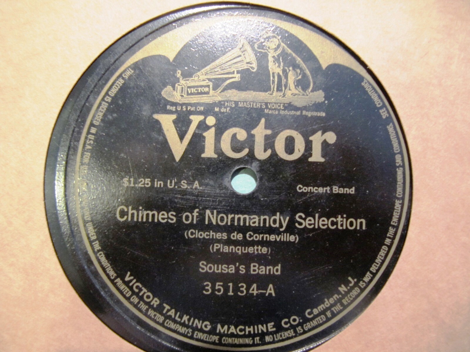 1912 John Philip SOUSA's BAND Planquette CHIMES OF NORMANDY Delibes