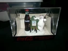 VINTAGE 1999 Coca Cola Brand Collectible Mini Clock Polar Bear Big Small Bottles