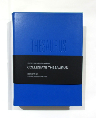 Merriam-Webster's Collegiate Thesaurus Leather Hardcover Blue