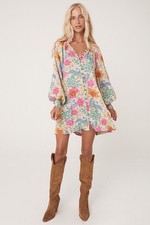 SPELL - Boheme Button Through Mini Dress - Spring - Size Small - Gorgeous