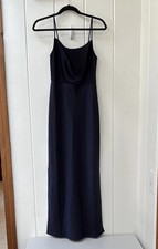 Anthropologie BHLDN Cali Satin Cowl-Neck Midi Slip Dress US 4