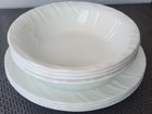 Corelle  SWEPT  Eight Pieces  4 Salad/Dessert Plates & 4 Bowls  White — photo 2