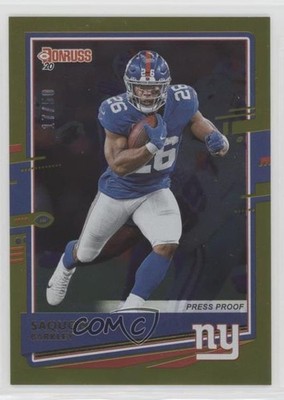 2020 Panini Donruss Photo Variation Press Proof Gold 17/50 Saquon Barkley s3g