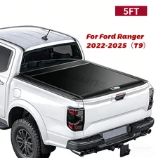 New 5FT Retractable Truck Bed Tonneau Cover Waterproof For 2023-2025 Ford Ranger