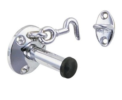 DOOR STOP PERKO 0574DP2CHR CHROME PLATED BRONZE MARINE HARDWARE BOAT RV PARTS