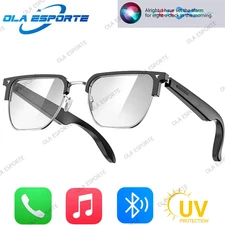 2025 Smart Glasses with Earbuds, Camera, Bluetooth, Voice Assistant, Music Playe