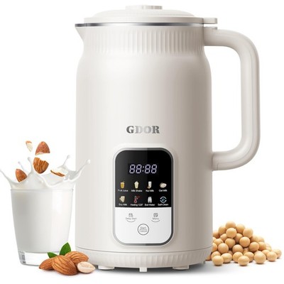 35oz Nut Milk Maker, 9-in-1 Plant Milk Machine for Homemade Almond/Oat/Soy, J...