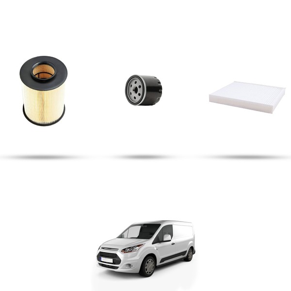 Hoffcar Set Service - 3 Filter FüR Ford Transit Connect II 1.6 Ecoboost 110Kw-image