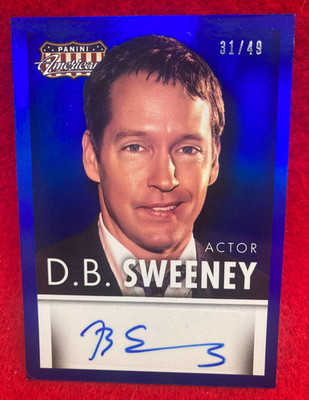 NICE! D.B. Sweeney 2015 Panini Americana Signatures Blue #S-DBS Auto SIGNED /49