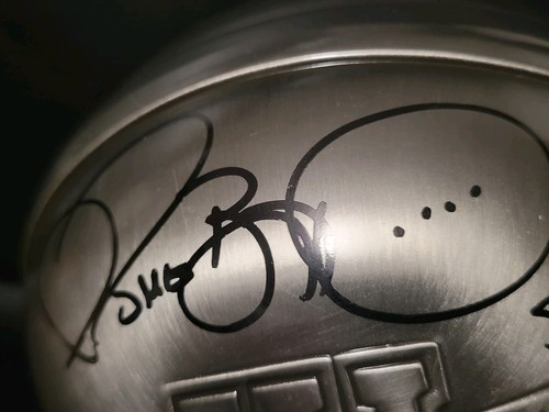 SIGNED Jerome Bettis Pewter Mini Helmet Autographed Pittsburgh Steelers Beckett - Picture 3 of 14