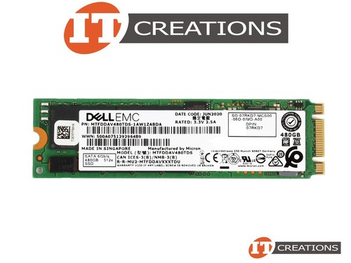 DELL EMC 480GB TLC SATA M.2 2280 ENTERPRISE 12GB/S SOLID STATE DRIVE SSD 7RKD7