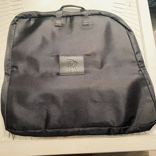 Rolls-Royce Black Garment Bag Travel Suit Carrier w/ Carry Handles Zip Closure