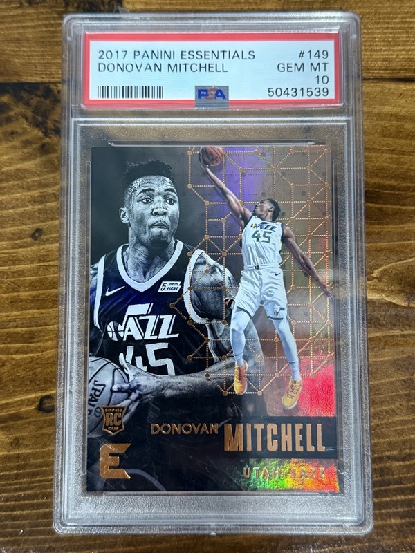 2017-18 Panini Essentials - Donovan Mitchell PSA 10 #149 (RC) Jazz Cavs RC NBA