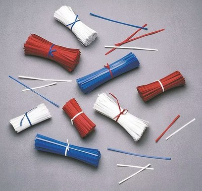 Zoro Select 5CRP3 6'' Wire In Paper Twist Ties, Pk10000