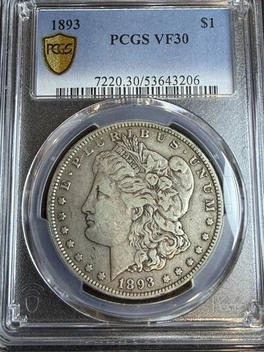 1893 P Morgan Silver Dollar PCGS VF-30