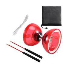 LED Diabolo Chiński zestaw ze światłami Bunten, 2 prętami, sznurkiem i 8250