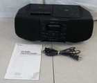 Sony BoomBox CD FM Radio Cassette Tape Player Model CFD-S33 Vintage Stereo