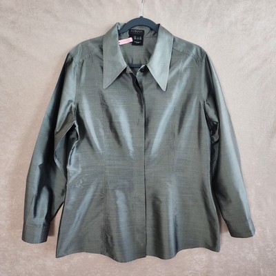 ESCADA ELEMENTS Womens Silk Top Size 42 (US LARGE) Corpcore Made in Germany Top