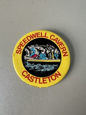 Speedwell Cavern Castleton Vintage 1980 s Steel Badge