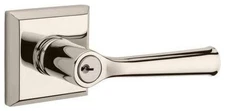 Baldwin EN.FED.TSR Federal Single Cylinder Keyed Entry Door Lever - Nickel