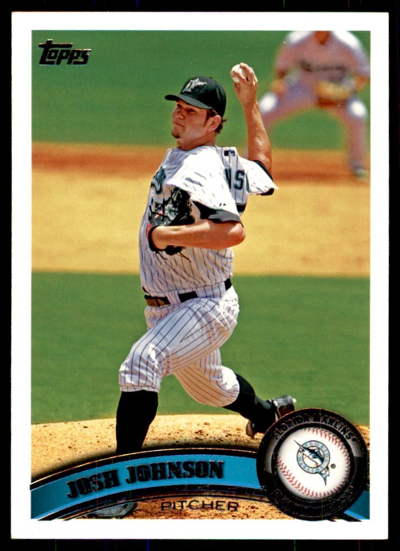 2011 Topps - Josh Johnson #166 Florida Marlins Baseball Card