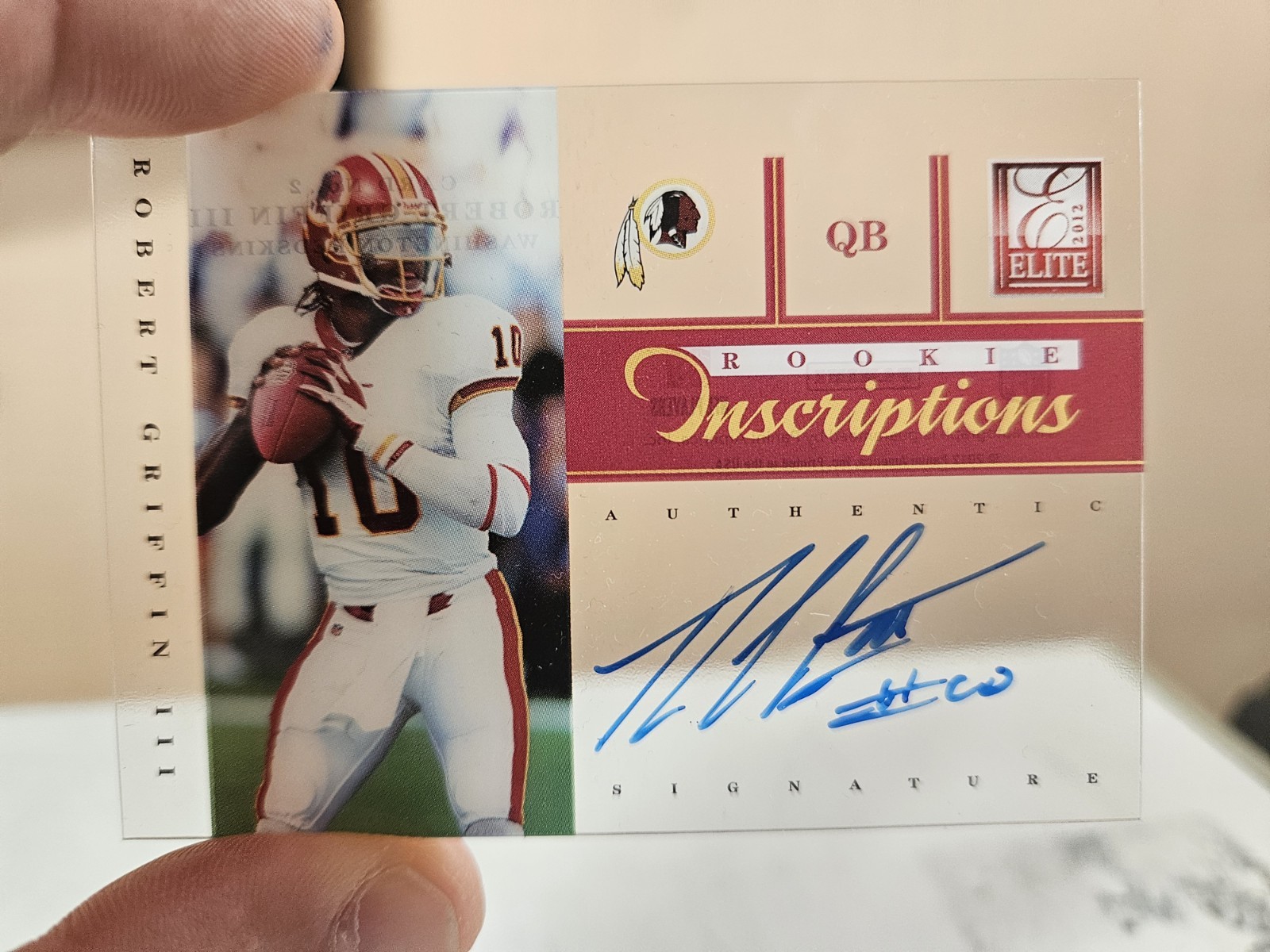 Robert Griffin III Panini Elite Rookie Inscriptions #2 Blue Ink