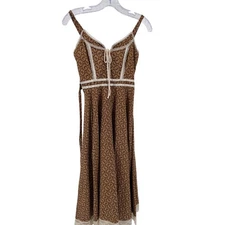 Vintage Gunne Sax By Jessica Dress Lace Floral Corset Prairie Milkmaid Size 9